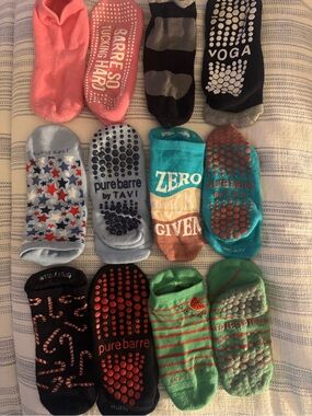Pure Barre Non-Slip Low-Cut Socks - Grip Yoga & Barre Socks